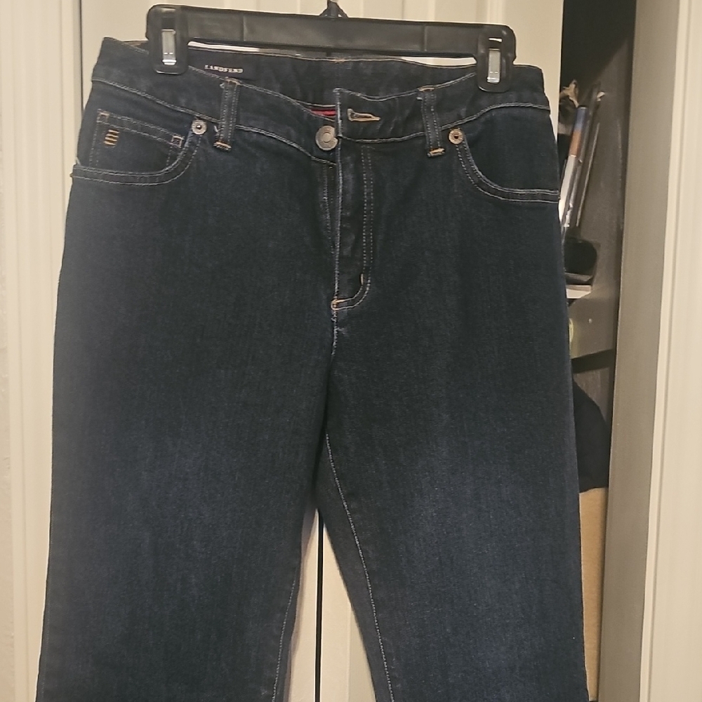Lands' End Dark Blue Straight Leg Jeans